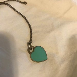 Authentic Tiffany Pendant on a Long Chain